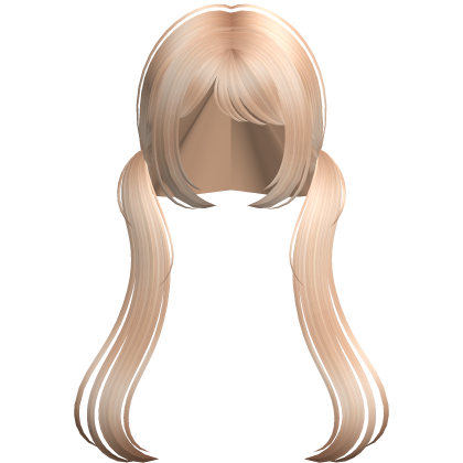 ♡ Cute Soft Princess Low Pigtails in Ginger Blonde