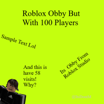 Roblox obby but with 100 players