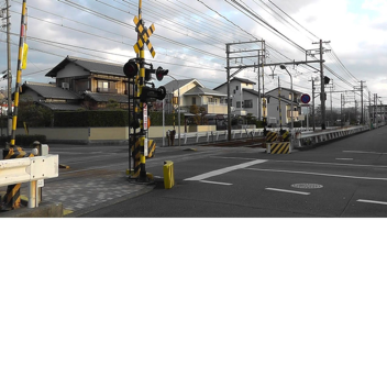 Japanese Railroad crossing.