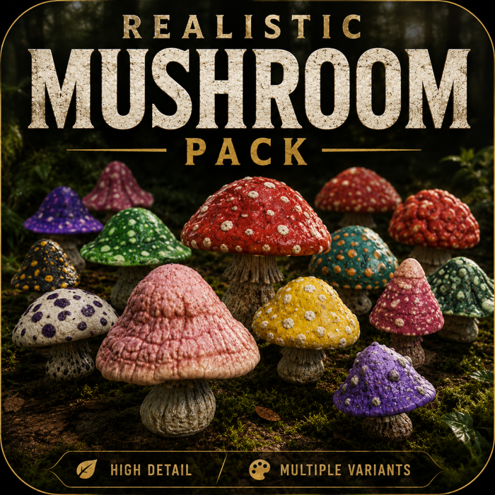 Realistic Mushroom Pack preview 2