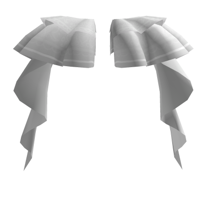 White Side Accents with Long Ruffles