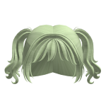 Preppy Green Pigtails