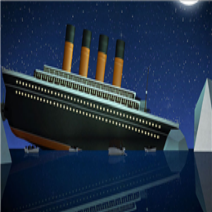 Cartoon Titanic sinking Roblox decal