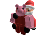 Piggy Santa claus