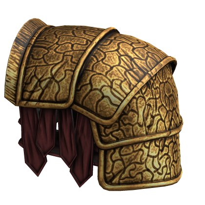 Gold Spartan Pauldron - Left Roblox item