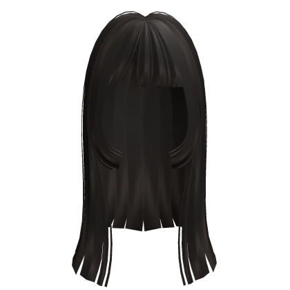 y2k long straight dark brown hair