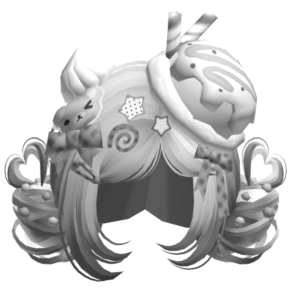 ♡ Ice Cream Girly Buns (Grey)