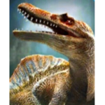 gray dinosaur puppet