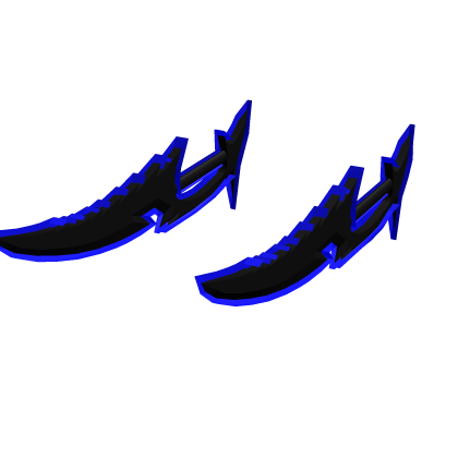 Dual Blue Demon King Sword