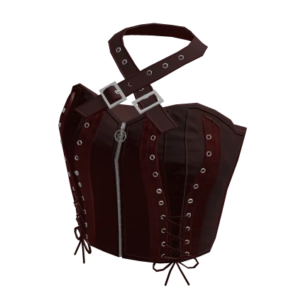 ♾️ Dark red Goth harness corset top | Roblox Item - Rolimon's