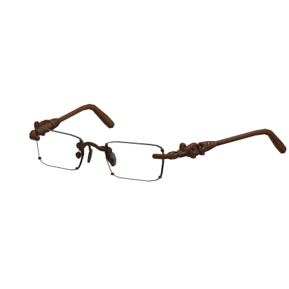 Vintage Rimless Glasses (Brown) Roblox item