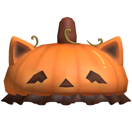 Spooky Halloween Pumpkin Cat Hat