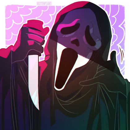 Ghostface. Art by Rottenplant Roblox decal