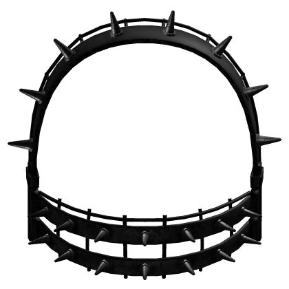 ⸸꒱ vkei spiked head trap in black