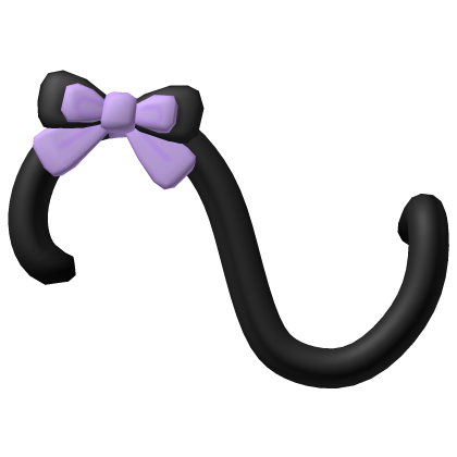 witch kitty tail purple