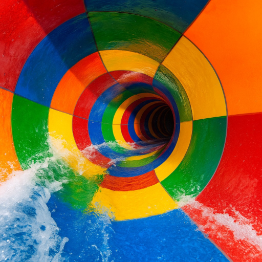 Mega Slide Tower Waterpark official Roblox game thumbnail