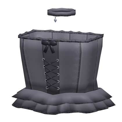 pretty ash gray princess dress