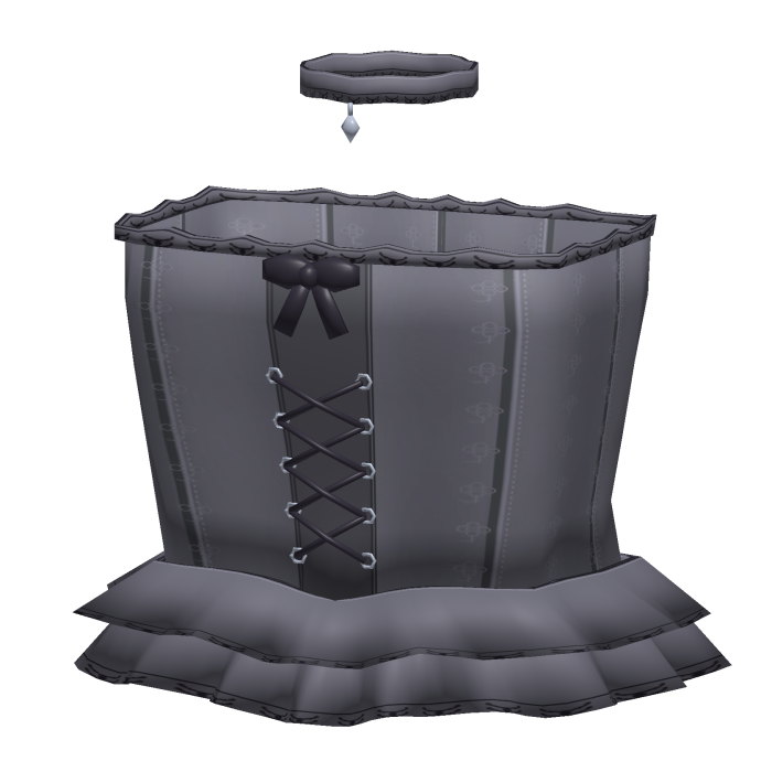 pretty ash gray princess dress