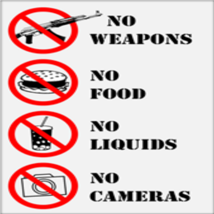 Military NO Sign Roblox decal