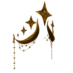 Crystal Showering Majestic Golden Crown