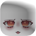 Kawaii Cute Sad Waffle Face (Chocolate)