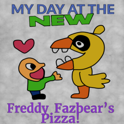 FNaF 2 "I made a friend!" Chica Drawing Roblox decal