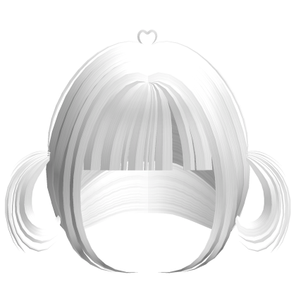 ♡ wispy white hime baby loop twintails  Roblox item