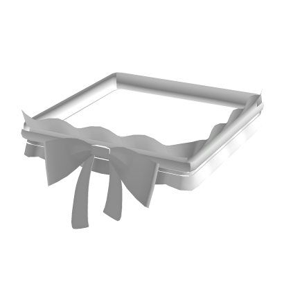 cute ruffled ribbon garter white