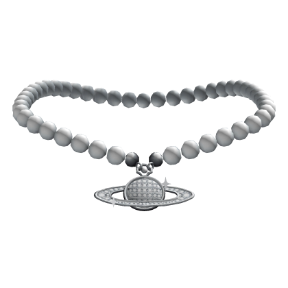 Silver Y2K Planet Necklace 3.0