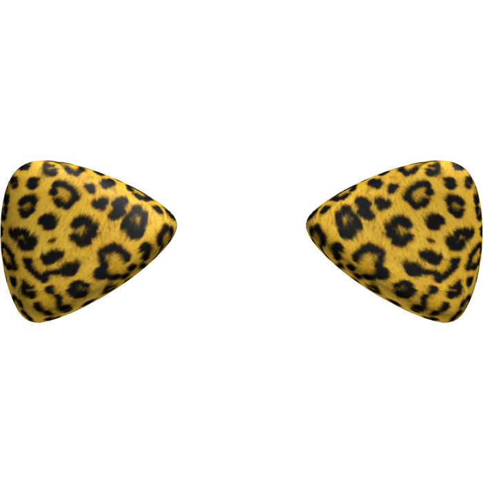 Yellow Leopard Kitty Cat Ears