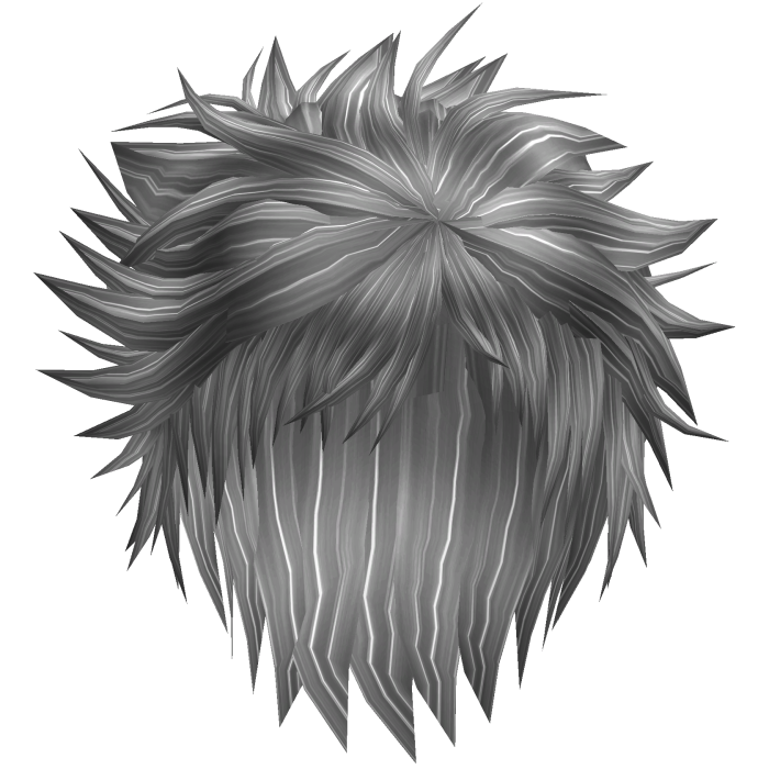 Silver Messy Anime Hair 30.