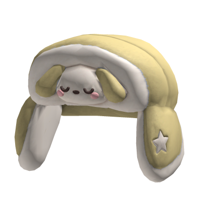 Yellow Fluffy Dog Ushanka Hat Roblox item