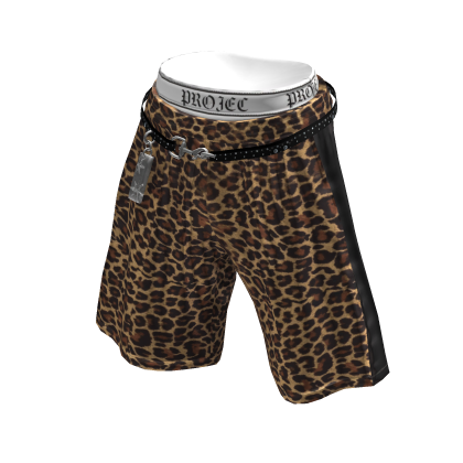 💜 Street Boxer Shorts Pants_Leopard thumbnail
