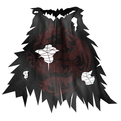 Black & Red Medieval Cape 