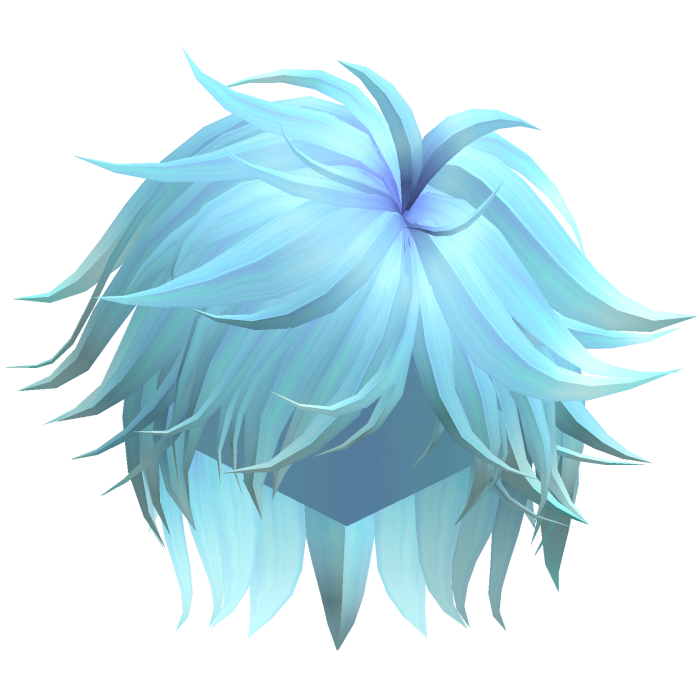 Anime Video Game Spikey Emo Boy Hair (Blue)