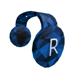 Blue Sparkle Clockwork Headphones