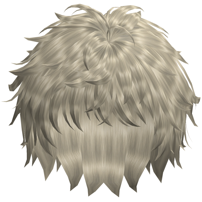 Fluffy Messy Anime Emo Boy Hair Ash Blonde