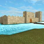 Princess and prince,king,qeen castle