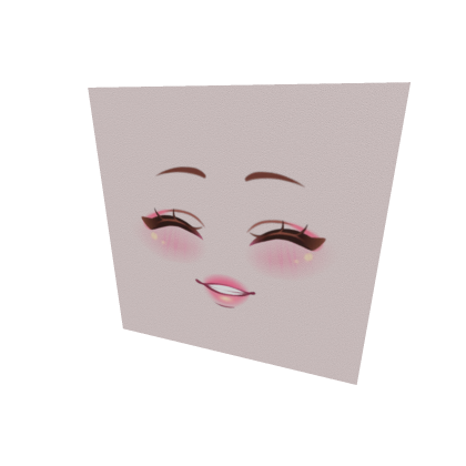 Aesthetic blush face happy