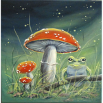 Mushroom and frog Also plant team <3 :-)