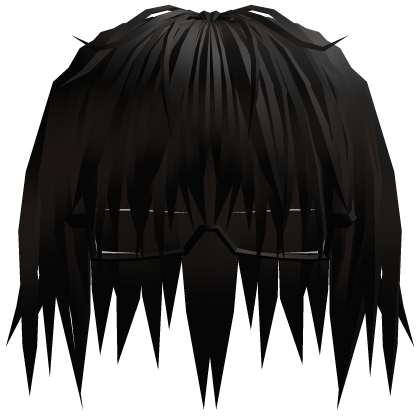 Japanese Vkei Emo Hair With Glasses Brown Black Roblox item