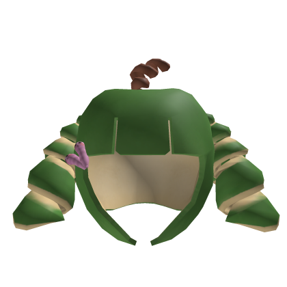 Low poly green apple