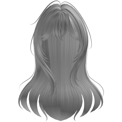 White Messy Anime Long Hair