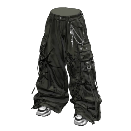 Stylish Baggy Street Pants (Khaki) Roblox item render
