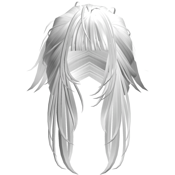 Long Layered Fringe Hair - White