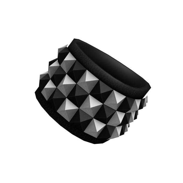 Right Scene Studded Bracelets (White & Black)