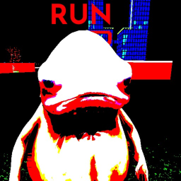 run from evil fish