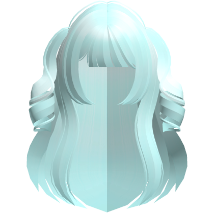 princess long straight hime curly teal