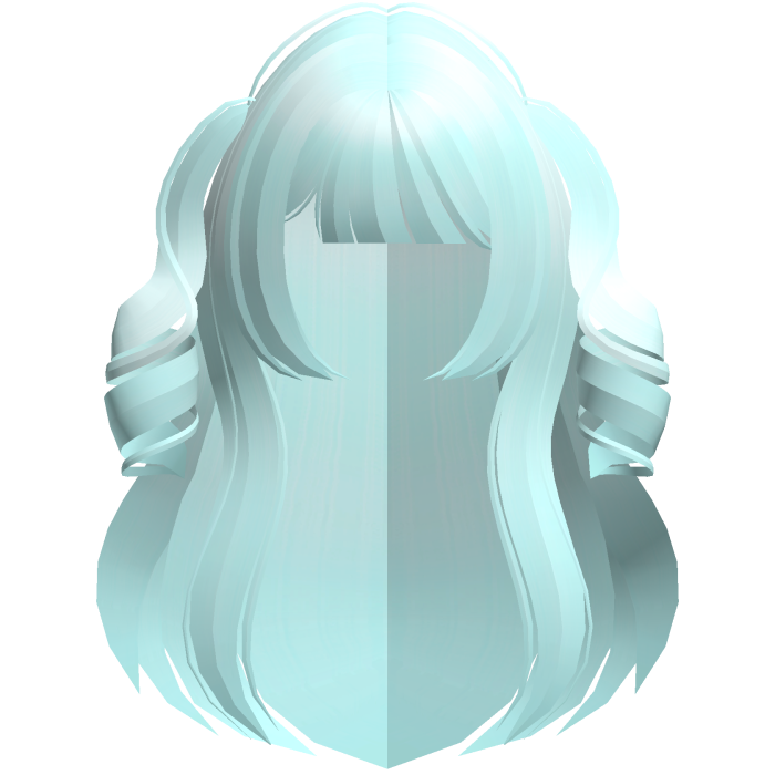 princess long straight hime curly teal
