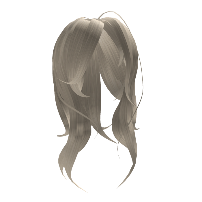 Messy Cute Girl Hair Platinum